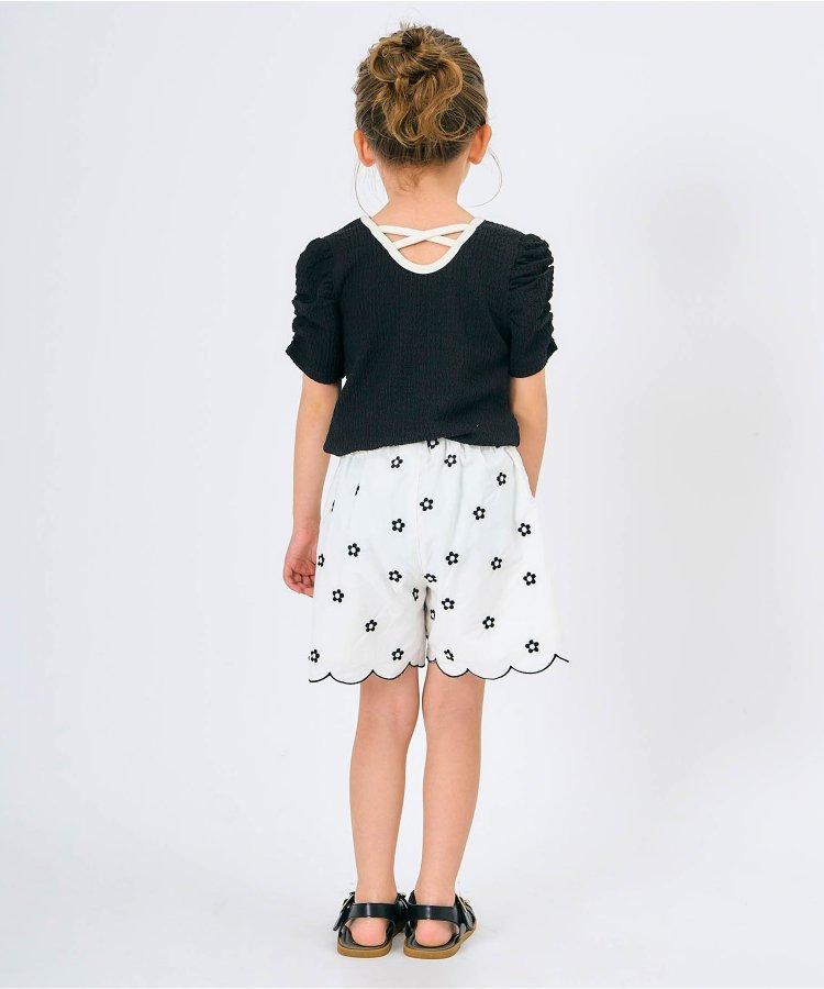 後蝴蝶結交叉T恤部分網絡限定顏色