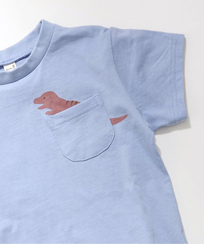 網絡限定口袋圖案T恤