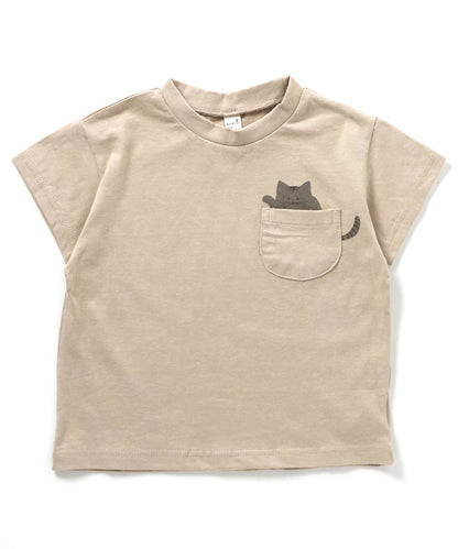 網絡限定口袋圖案T恤