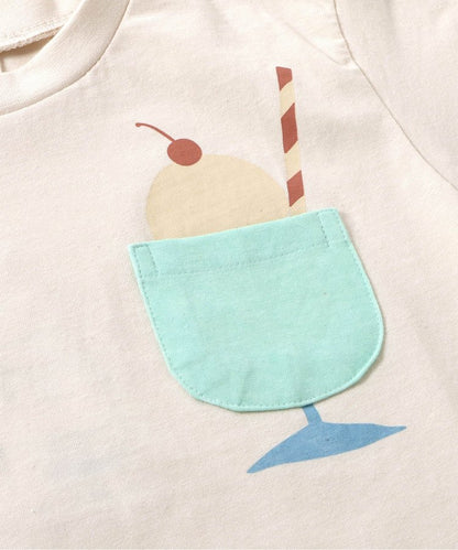 網絡限定口袋圖案T恤