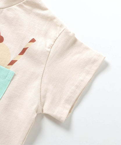 網絡限定口袋圖案T恤