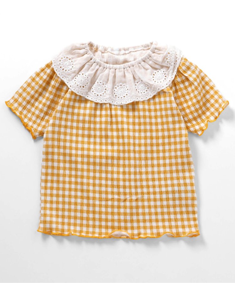 帶領口收褶T恤部分網絡限定顏色