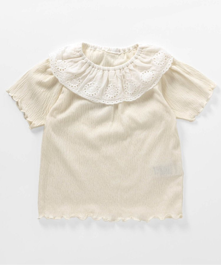 帶領口收褶T恤部分網絡限定顏色