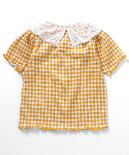 帶領口收褶T恤部分網絡限定顏色