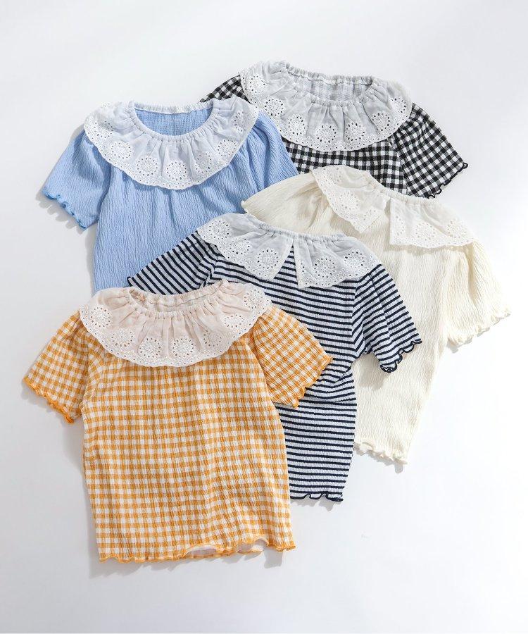 帶領口收褶T恤部分網絡限定顏色