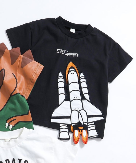 3色3款立體圖案T恤