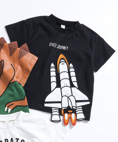 3色3款立體圖案T恤