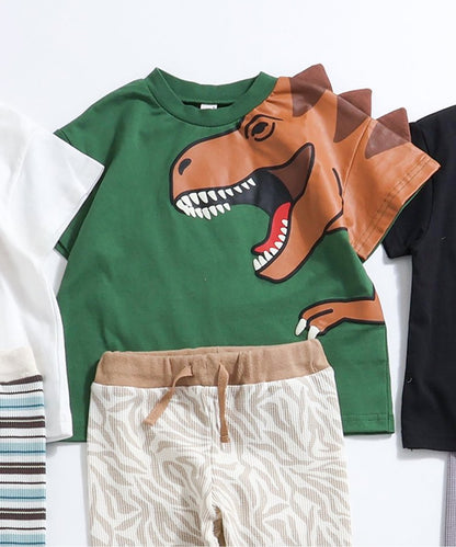 3色3款立體圖案T恤