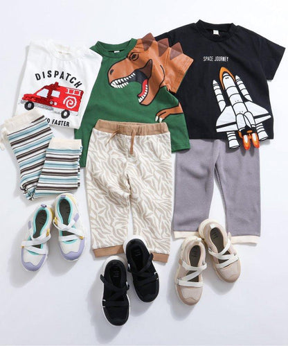 3色3款立體圖案T恤