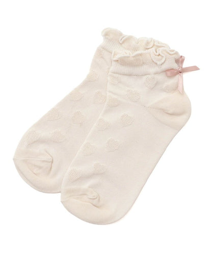 3P套裝 心形透視圖案短襪