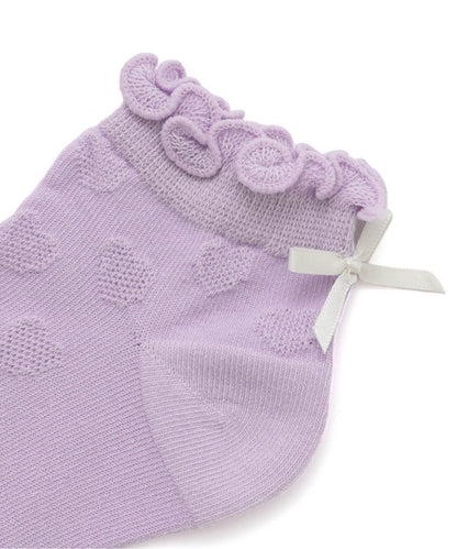 3P套裝 心形透視圖案短襪