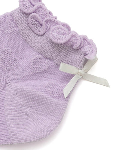 3P套裝 心形透視圖案短襪