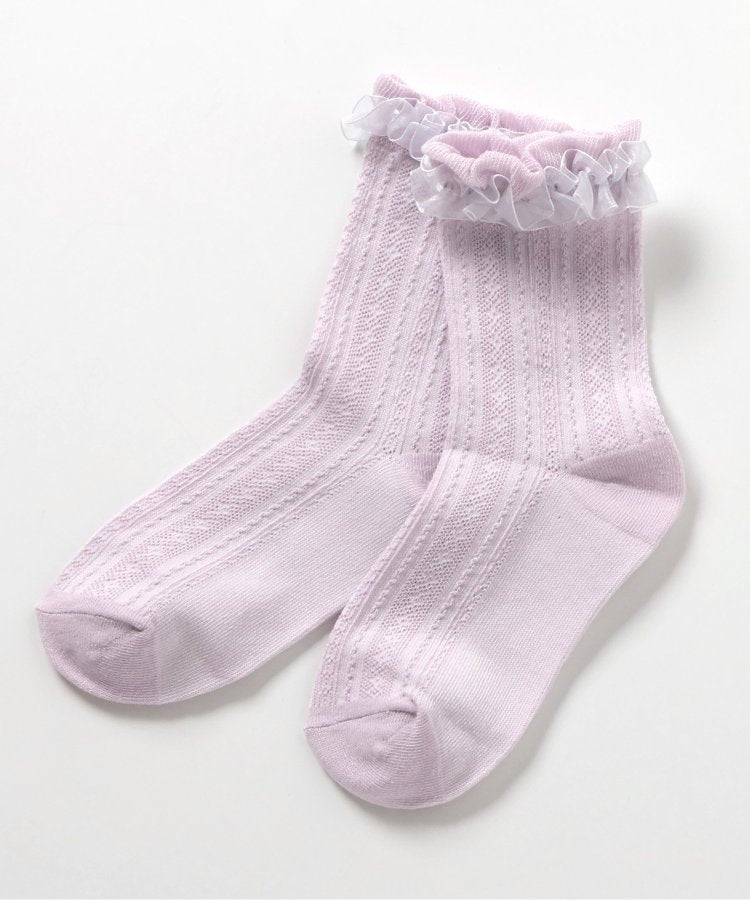 3P對象 透明褶邊襪