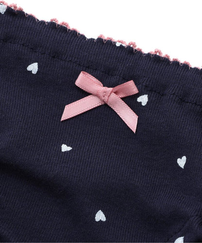 3件套目標 女孩心形波點短褲