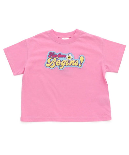 【連衣裙】Logo圖案刺繡T恤部分網絡限定尺碼