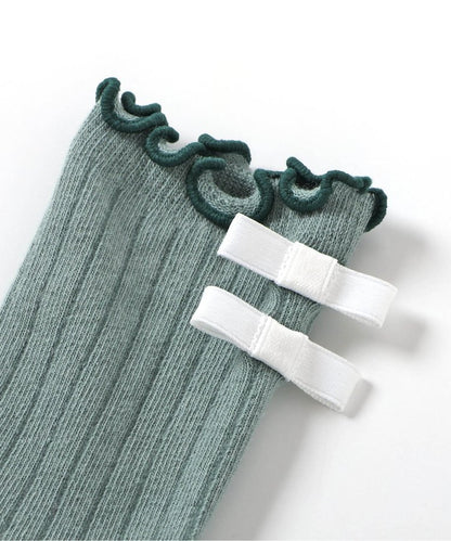 3P套裝 蝴蝶結蓬鬆襪