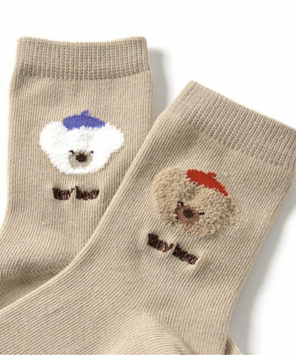 3件套小熊混色襪