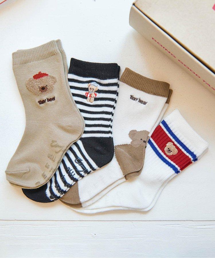 3件套小熊混色襪