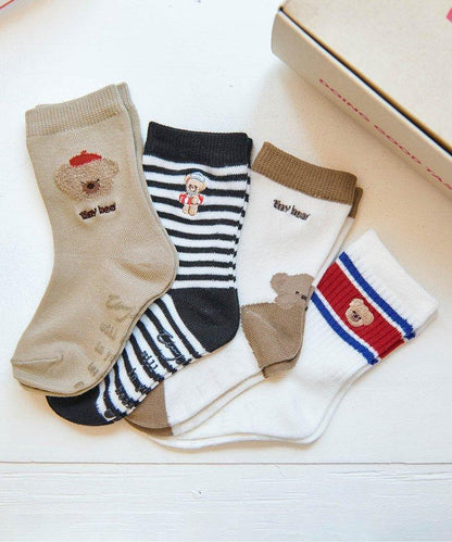 3件套小熊混色襪
