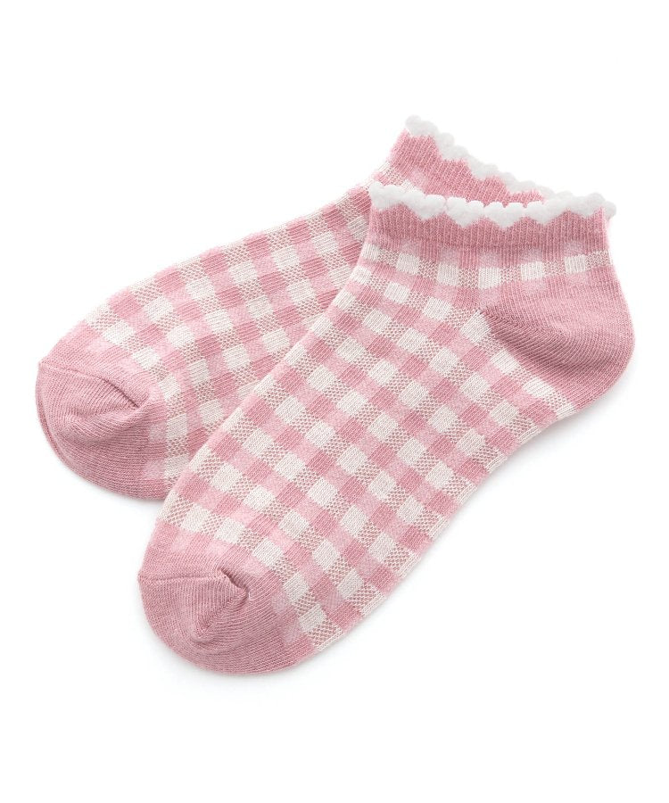 3P套裝 格子點綴短襪