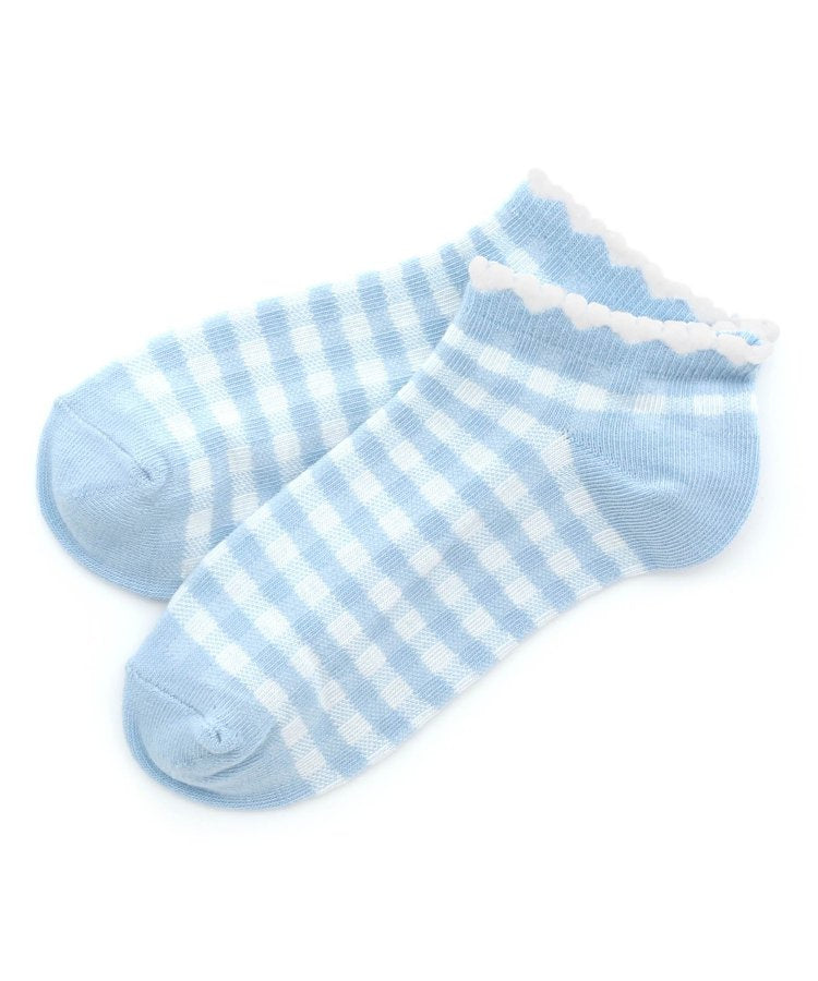 3P套裝 格子點綴短襪