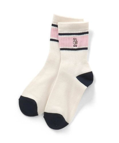 3P套裝 單點圖案刺繡襪子