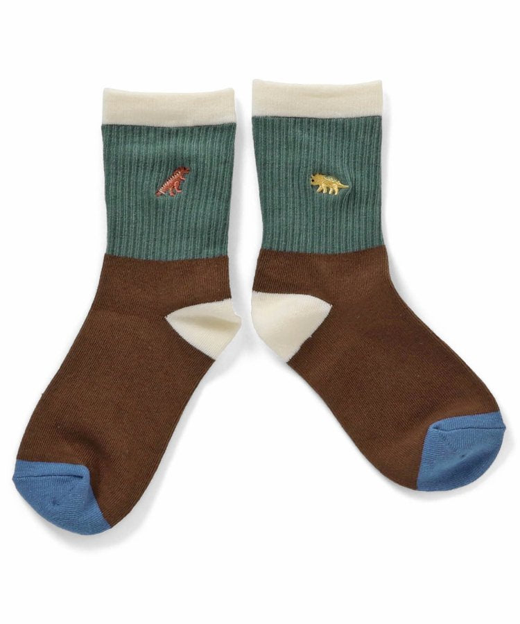 3P套裝 單點圖案刺繡襪子