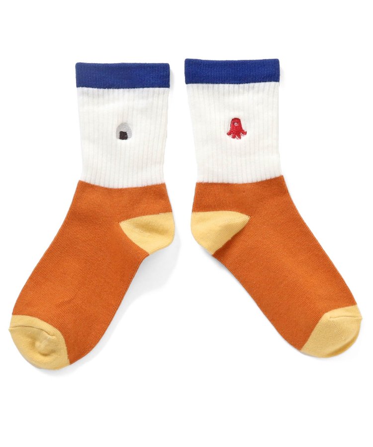 3P套裝 單點圖案刺繡襪子