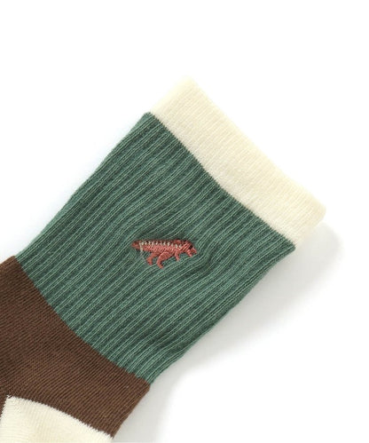 3P套裝 單點圖案刺繡襪子