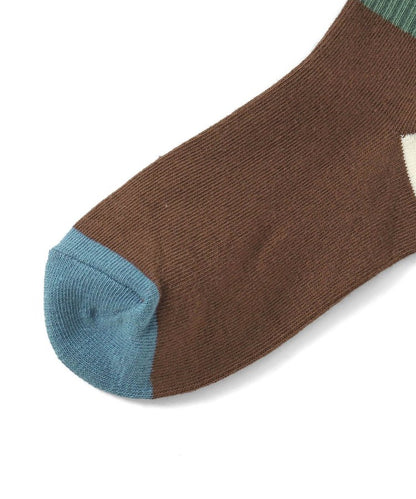 3P套裝 單點圖案刺繡襪子