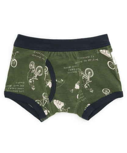 3件裝 男童4色2款盒裝內褲恐龍・自行車