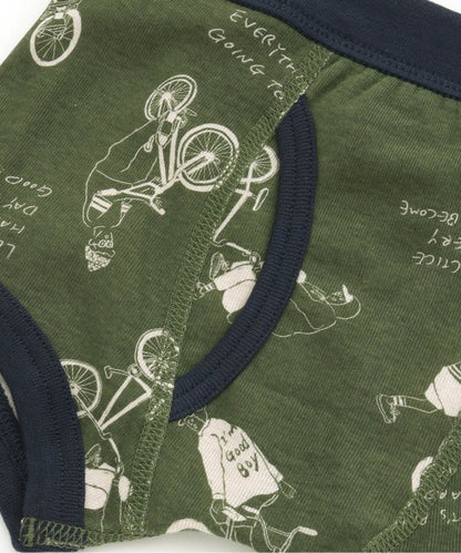 3件裝 男童4色2款盒裝內褲恐龍・自行車