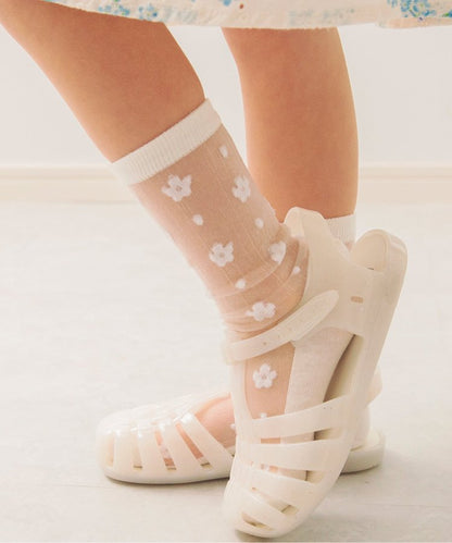 3P對象 花朵透明襪