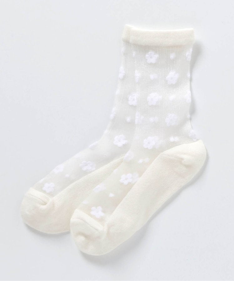 3P對象 花朵透明襪