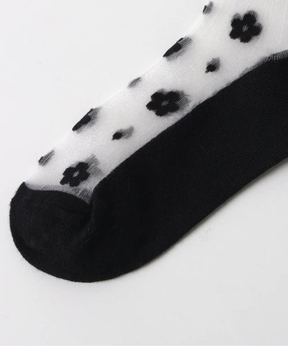 3P對象 花朵透明襪