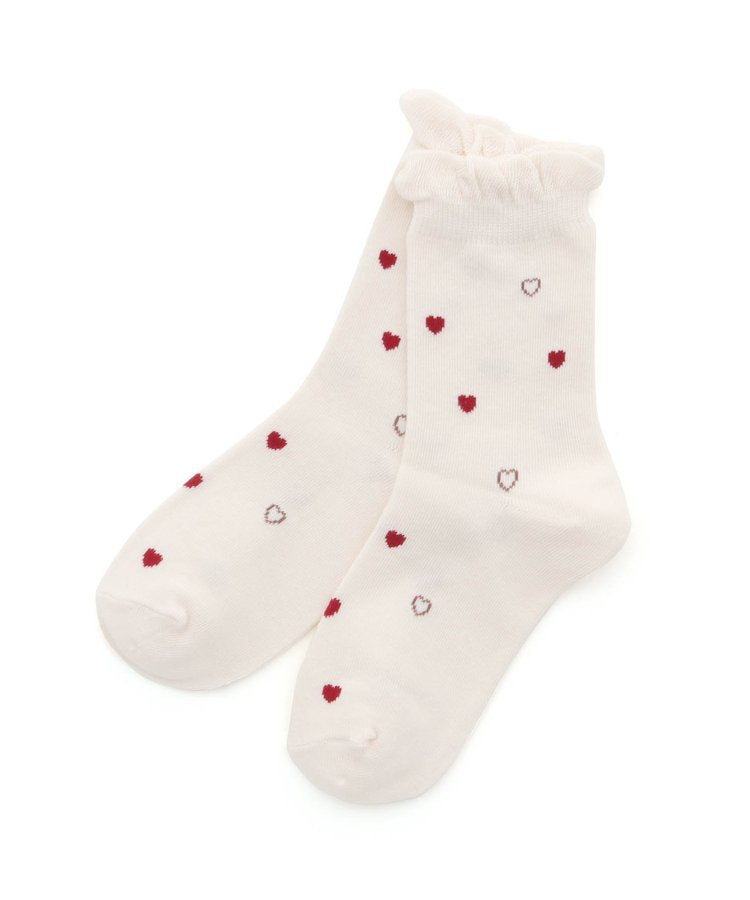 3P套裝 草莓·心形·蝴蝶結圖案襪子
