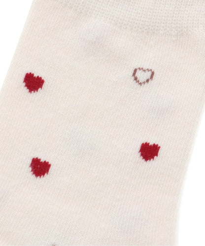 3P套裝 草莓·心形·蝴蝶結圖案襪子
