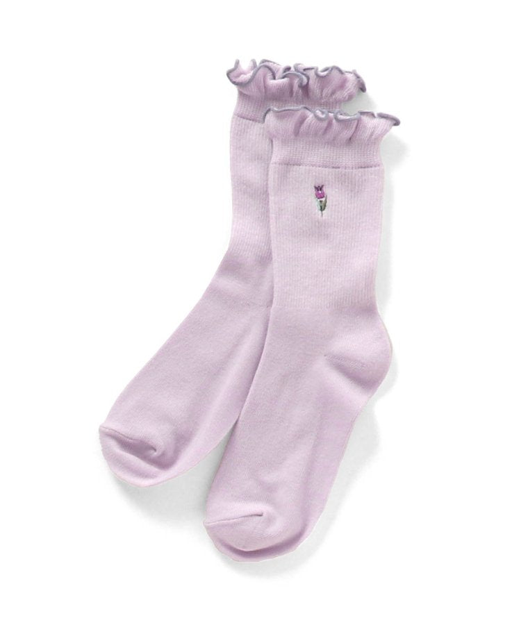 3P套裝 單點圖案刺繡襪子