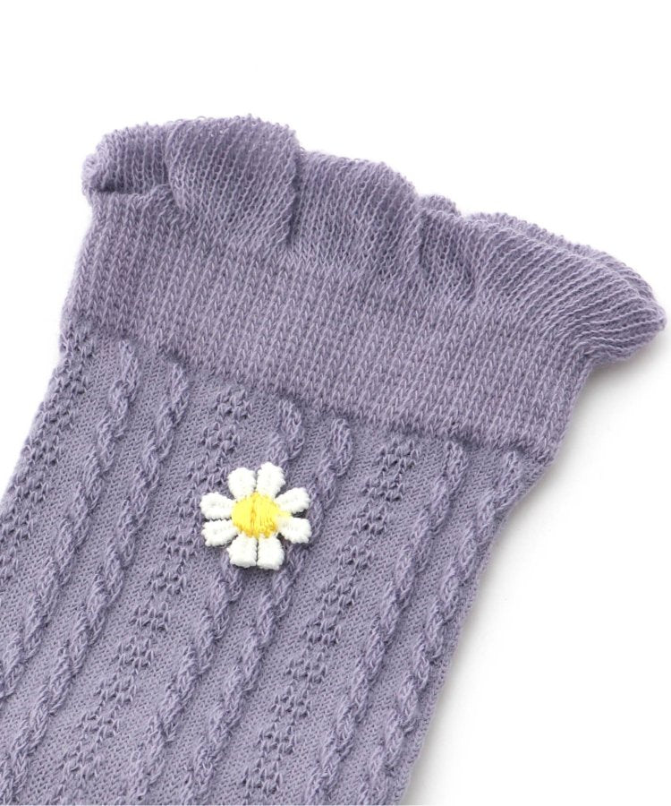 3P對象 雛菊圖案高筒襪