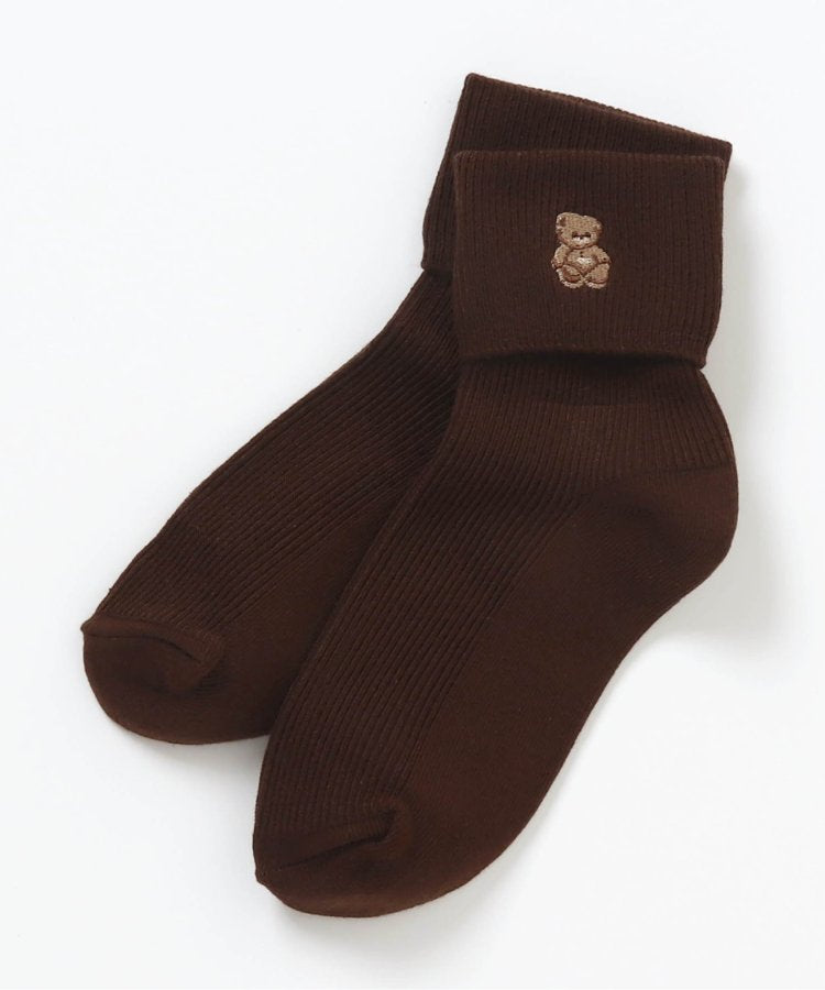 3件套 小熊 刺繡 襪子