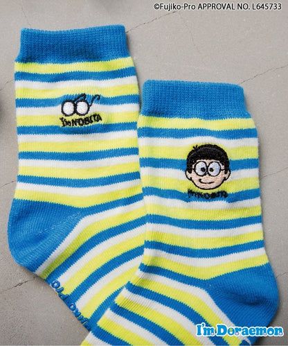 3P套裝 哆啦A夢 5款角色襪子【10厘米-27厘米尺碼】