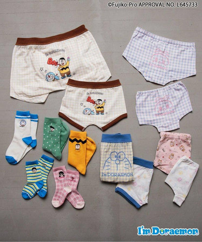 3P套裝 哆啦A夢 5款角色襪子【10厘米-27厘米尺碼】