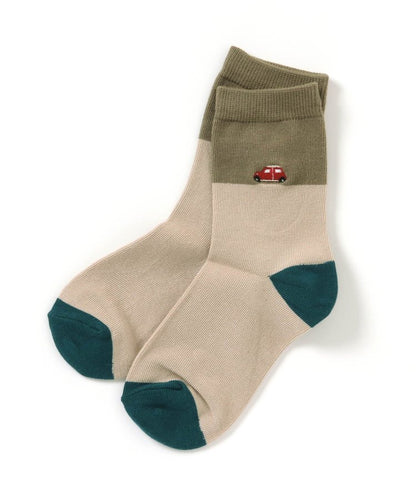 3P對象 單點圖案襪子