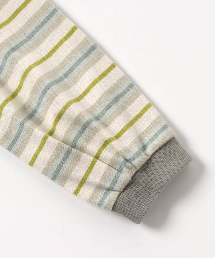 條紋口袋長袖T恤