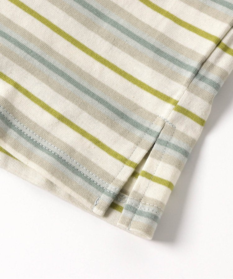 條紋口袋長袖T恤