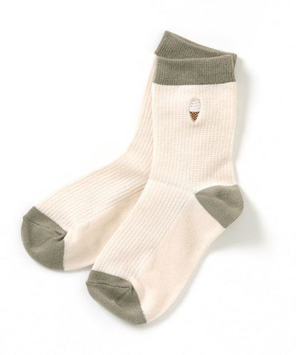 3P對象 單點圖案襪子