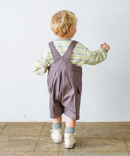 條紋口袋長袖T恤