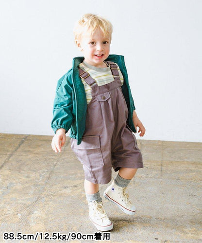 條紋口袋長袖T恤