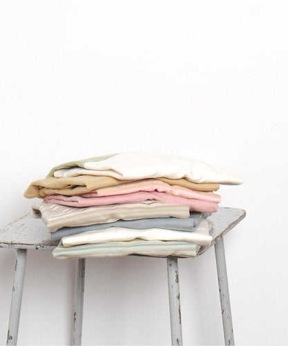 條紋口袋長袖T恤