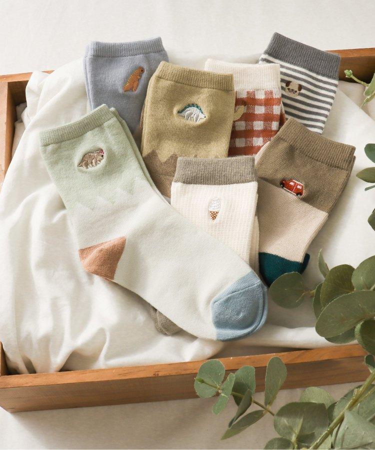 3P對象 單點圖案襪子